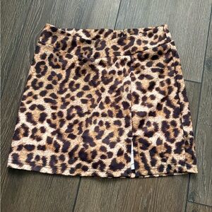 NEW shein cheetah print mini skirt!
